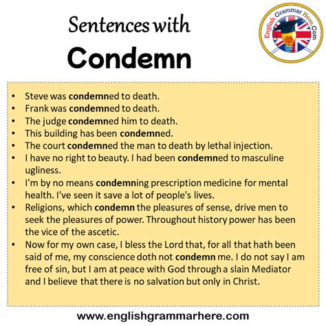 condemnation deutsch|condemned person meaning.